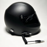Autograph racing helmet matte black flat black full size nascar helmet